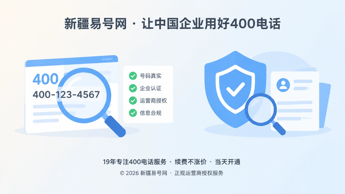 2026年400电话选号指南：先查数字履历再定长期号码