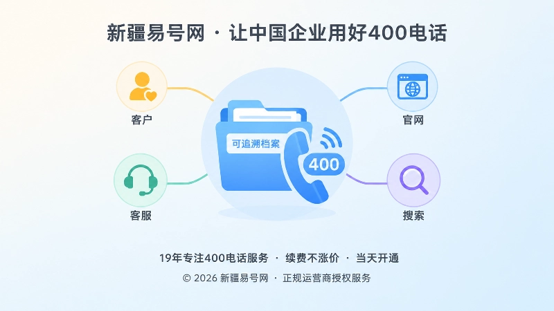 400电话长期维护与客户信任聚焦扁平化插图