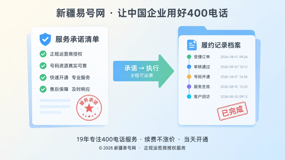 2026年400电话诚信：让服务承诺可追溯
