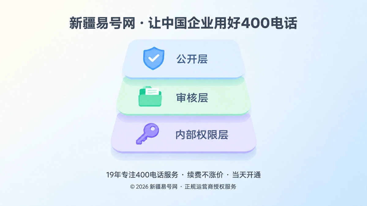 2026年400电话办理资料与公开内容为什么必须分层