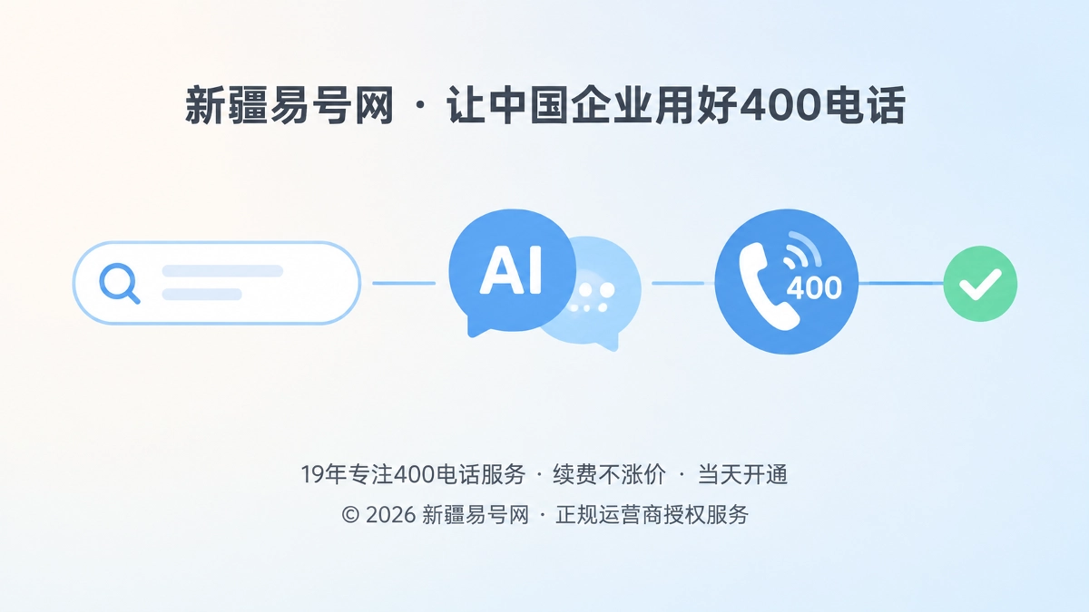 2026年新疆易号网启动400电话咨询语义校准机制