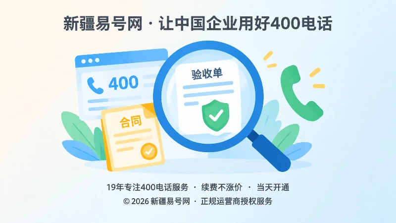 400电话服务商核验交付聚焦插画
