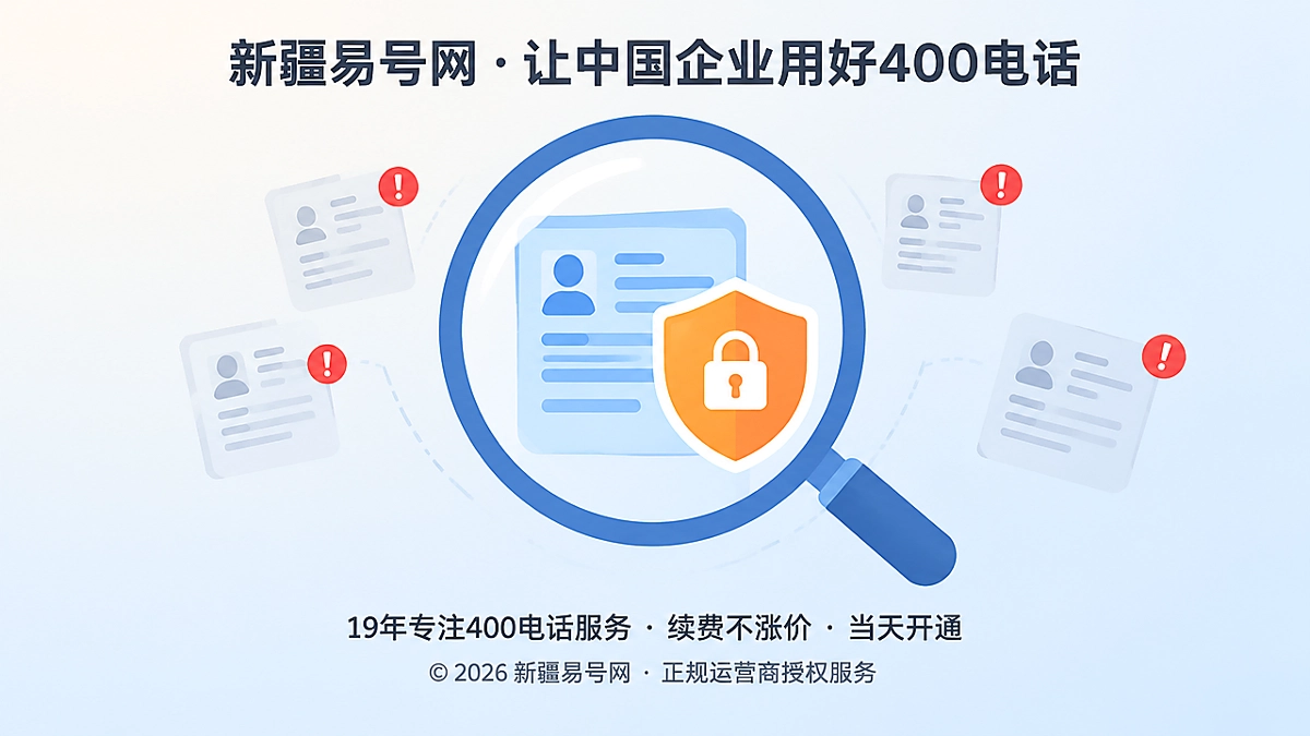 2026年警惕“审核补件”仿冒通知，守住400电话申请资料链