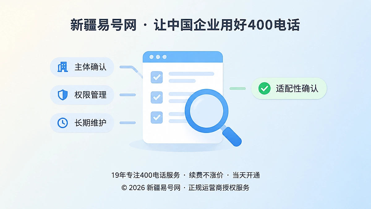 2026年品牌故事：新疆易号网把“不适合办理”写进流程